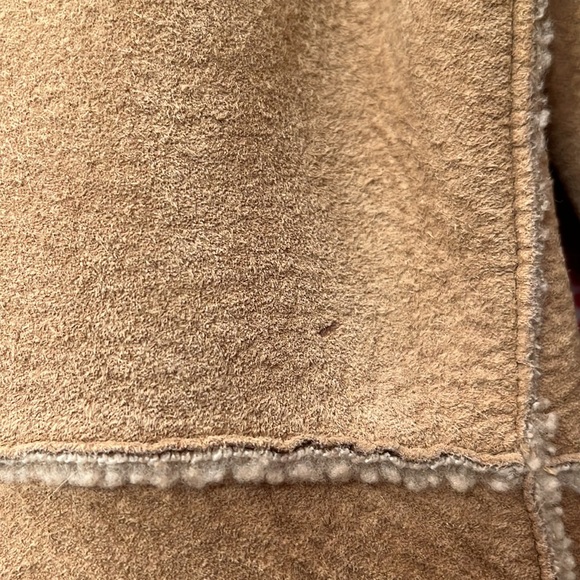 Guess Vintage 1990’s Y2K Guess Leather Suede shearling Trucker Jacket Size Med - Picture 6 of 11